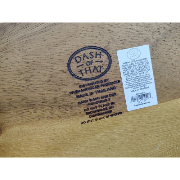 Dash Of That Acacia Wooden Serving Tray Lot Round Recangle Charcuterie New Wood - Picture 7 of 7